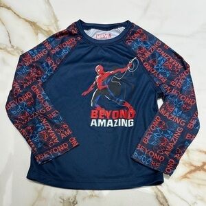 Marvel Kids Spider-Man Swim Shirt - Blue and Red